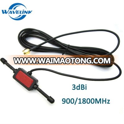 Factory Price GSM GPRS 900-1800MHz Booster Antenna 3dBi SMA Male RG174 Plug 433MHz Patch Harn Radio Antenna