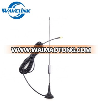 Factory Price Magnetic Based 2.4Ghz Whip Spring  Antenna For Car Bus RG174 Cable 3M