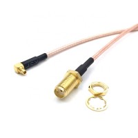 1pcs Rf Rg316 Coaxial Cable Sma Female Jack To Mmcx Right Angle Male Cable Assembly