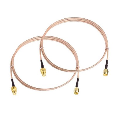 Rf Coaxial Rp-sma Male To Rp-sma Female Jack Connectors Cable Rg316 1m